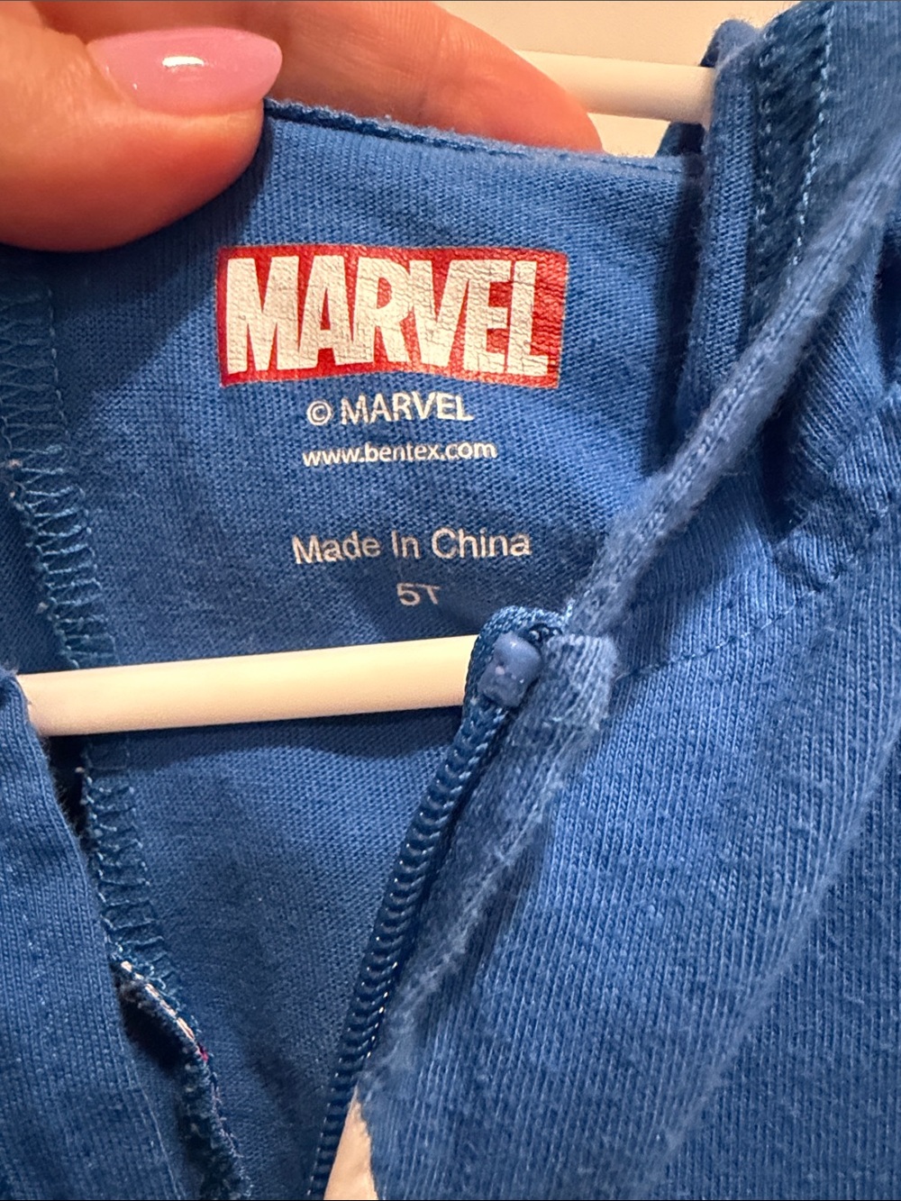 Marvel Captain America One Piece Zip Up - Picture 2 of 3